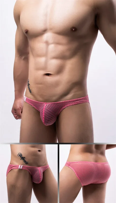 Slip da uomo Estate Traspirante Fori Intimo U Convesso Sottile Vita bassa Slip intimo da uomo Slip Mutande Calzoncillos