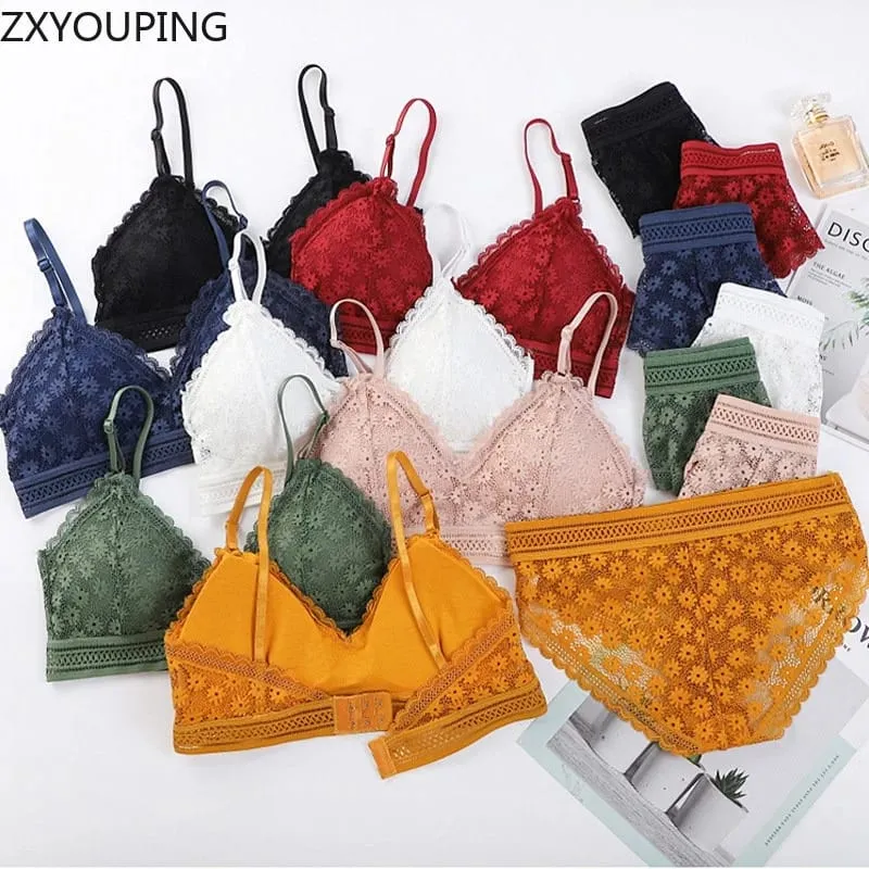 Σετ Σουτιέν 3 τεμαχίων Σέξι δαντέλα Beauty back κοστούμι Εσώρουχα Συγκεντρώστε απρόσκοπτη γυναικεία εσώρουχα Εσώρουχα Άνετα εσώρουχα — image 4