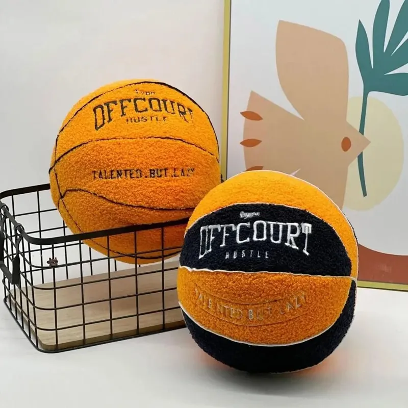 New Soft Offcourt Basketball Pillow Pillow Cushions Basketball Shaped Pillow Fuzzy Pillow Bedroom — image 6