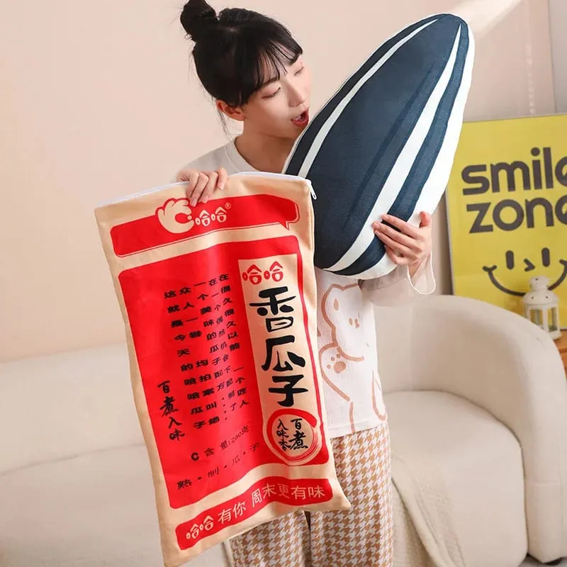 Novo tamanho gigante simulação saco chinês de sementes de melão brinquedos de pelúcia macio calmante travesseiro colchão para crianças família brinquedos engraçados para crianças — image 10