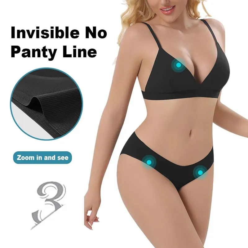 Sutiã sem aro sem costura feminino com nervuras triângulo copo cuecas conjunto roupa interior feminino conjunto lingerie sexy