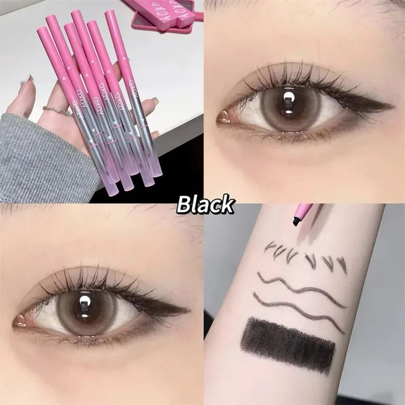 Punk Red Eyebrow & Eyeliner Gel 2 In 1 With Angled Brush Smudge-Proof Waterproof Creamy Smooth for Brows & Under Eye Makeup — image 5