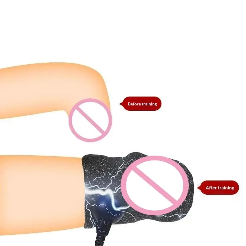 For Men Strong Current Remote Control Electric Shock Masturbation Penis Ring Scrotum Bondage Egg Egg Cock Ring Training Sex Toys