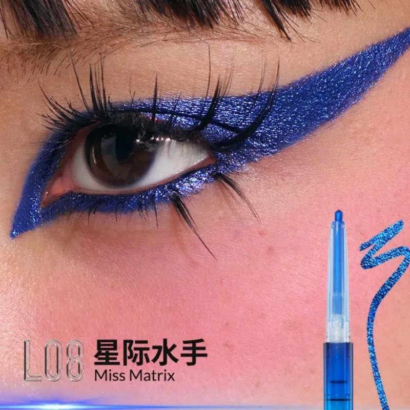 Kaleidos Eyeliner Gel Pencil Waterproof Chameleon Colour Long Wear Glitter Metallic Eye Shadows Pen Eye Liner Stamp Makeup — image 13