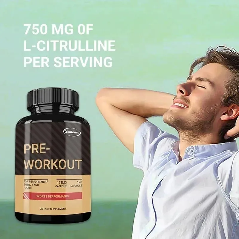 Pre-Workout Supplement - Promote Muscle Growth Increase Strength and Improve Exercise Recovery