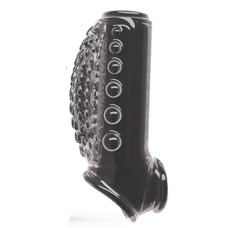 Men Penis Extender Sleeve Reusable Comdom Delay Ejaculation Penis Sleeve Dick Male Dildo Sex Toys for Men Adult 18+ Erotic Goods — image 11