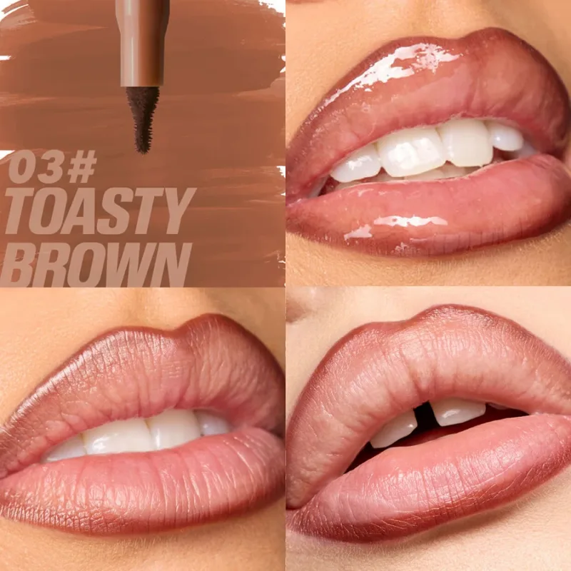 Velvet Brown Lip Liner Pencil Nude Matte Waterproof Non-stick Cup Cherry Red Lip Liner Lip Contour Pen Lipstick Makeup For Woman
