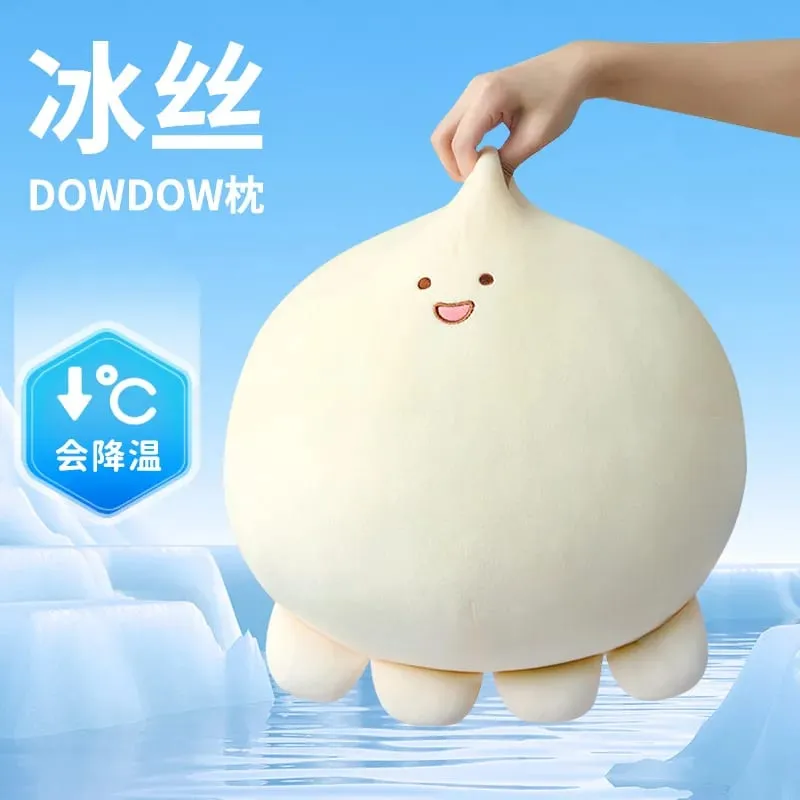Octopus Cooling Plush Pillow Ice Silk Decompression Healing Stuffed Doll Sleeping Pillow For Women Chinese Valentines Day Gift