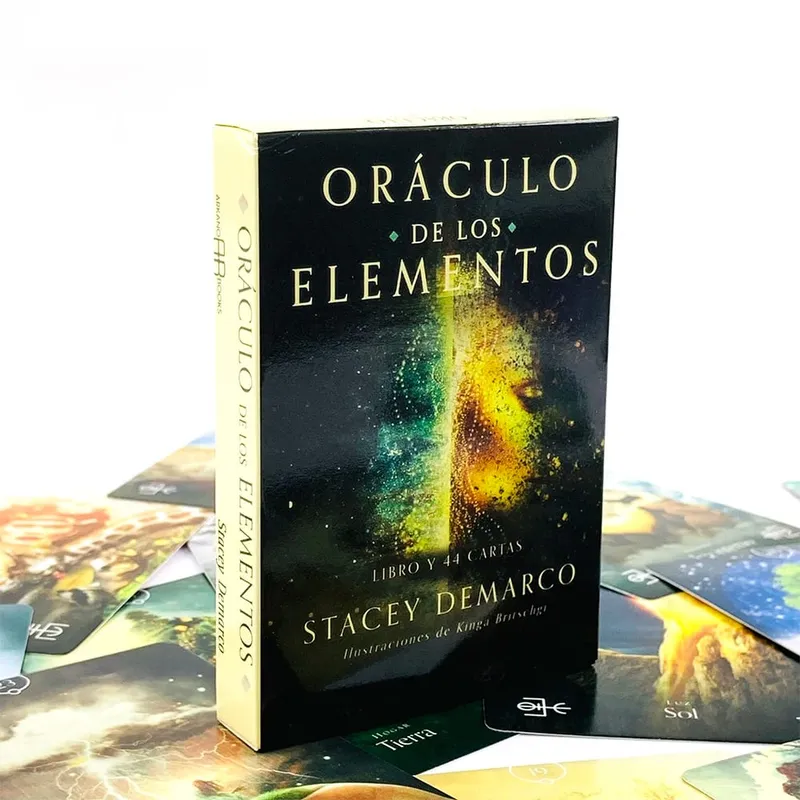 Oráculo De Los Elementos Oracle Cards 44-Card Deck Spanish Version Elemental Spiritual Guidance Divination Board Games — image 1