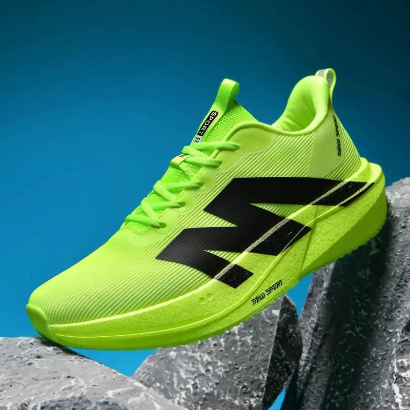 Fashion Men Women Outdoor Running Shoes Marathon Carbon Board Lightweight Comfort Casual Sneakers Breathable Mesh Sports Shoes — image 9