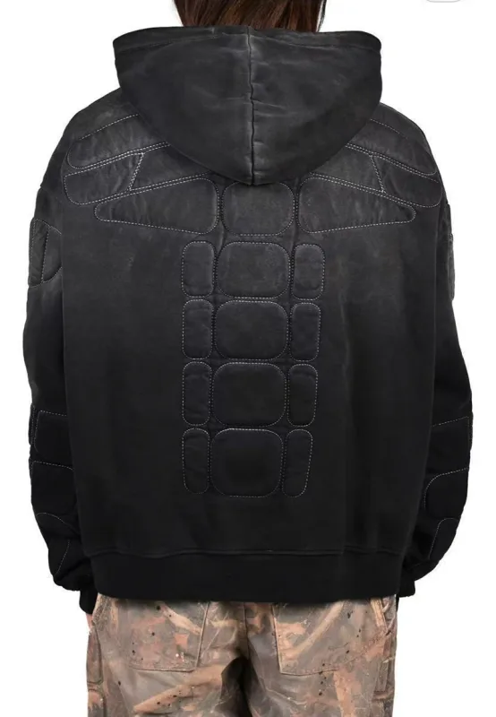 Street Casual SATOSHI Hoodies Pullover Embossed Pattern Embroidery Turtle Shell Design Washed Hooded Men Women Loose Sweatshirts — image 43