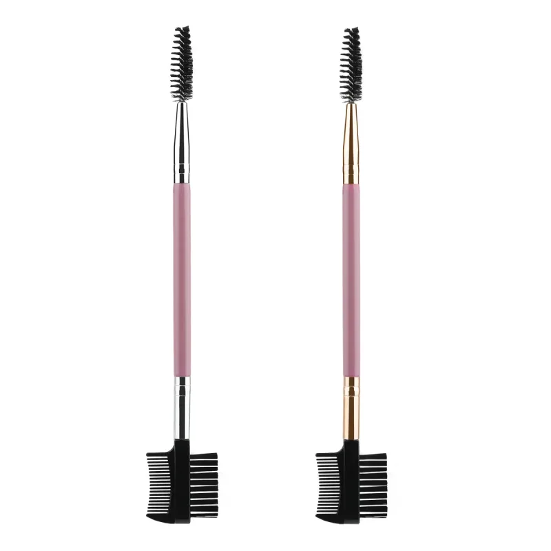 3Pcs Double-Ended Eyebrow Eyelash Brush Set na may 3 Iba't ibang Spoolie Brushes Makeup Grooming Tool — image 6