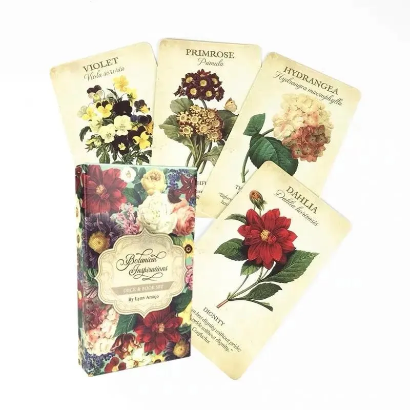 Botanical Inspiration Oracle Cards Set of 45 10.3x6cm Each Plant-Based Wisdom Predictive Tools for Personal Development — image 3