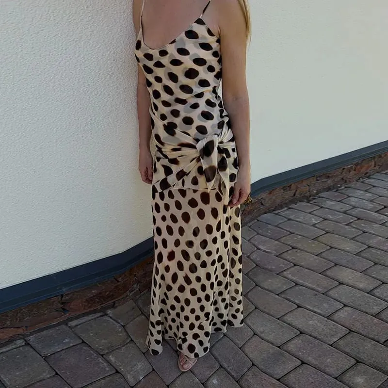 2026 Women Chic Vacation Outfits Fashion Leopard Print Sheer Chiffon Shirt Casual Turn-down Collar Mini Dress & Detachable Scarf — image 10