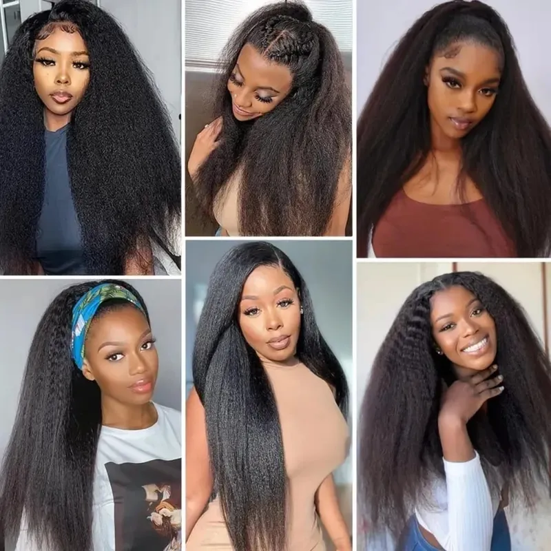 Tape In Hair Extensions Human Hair Natural Color Kinky Straight Skin Weft Seamless Invisible Tape In Extensions for Women — image 5
