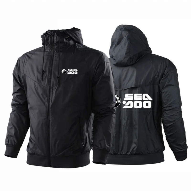 BRP Sea Doo Seadoo Moto Logo Print Spring Autumn Outdoor Men's Premium Cardigan Coat 2026 New Windproof Sports Jacket Hoodies