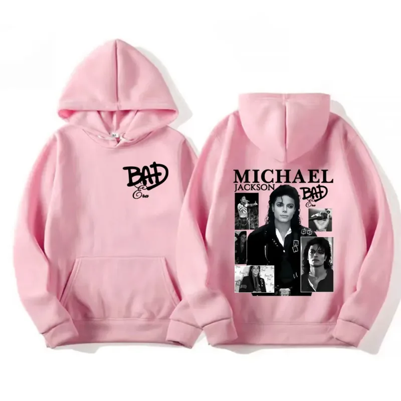 King of Pop Michael Jackson Bad Era Album Graphic Hoodies Men Women Vintage Hot Sale Hoodie Oversized Fleece Comfort Sweatshirts — image 11