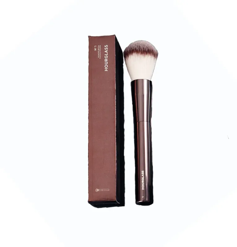 1 piece #1 Big Powder Makeup brushes Contour Make up brush exquisite Professional Cosmetic tool metal handle with box