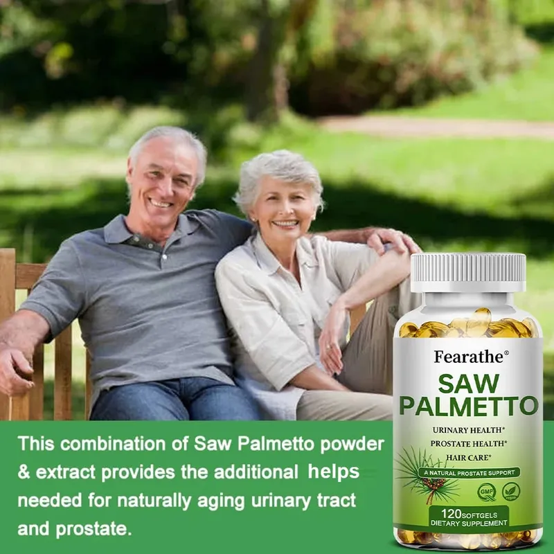 Saw Palmetto Prostate Health Supplement Promote Urinary Tract Function 500mg Per Serving - Vegan Non-GMO Capsules — image 2