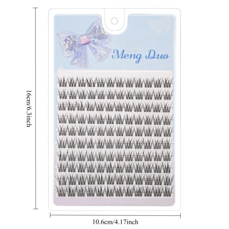 Easy Self Application Fish Tail Manga Cat Eye Lashes 120Pcs Fluffy Natural Long Reusable DIY Starter Makeup Lashes — image 4