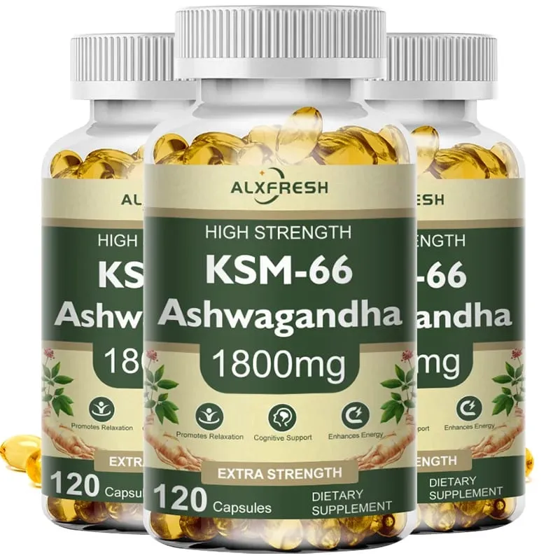 KSM-66 Bio-Ashwagandha-Kapseln mit Zink | GVO-frei, vegan | Premium-Formel-Gesundheitsergänzungsmittel — image 7