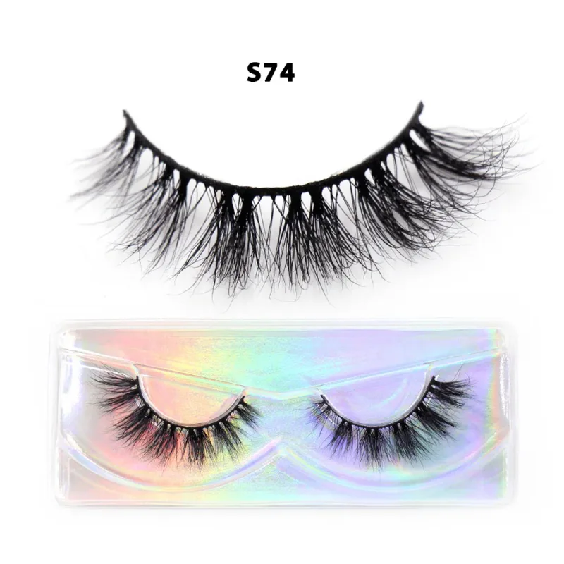 Short Natural 3D Mink Lashes Fluffy Wispy Fake Eyelashes Crisscross False Lashes Eyelash Extension Makeup — image 45