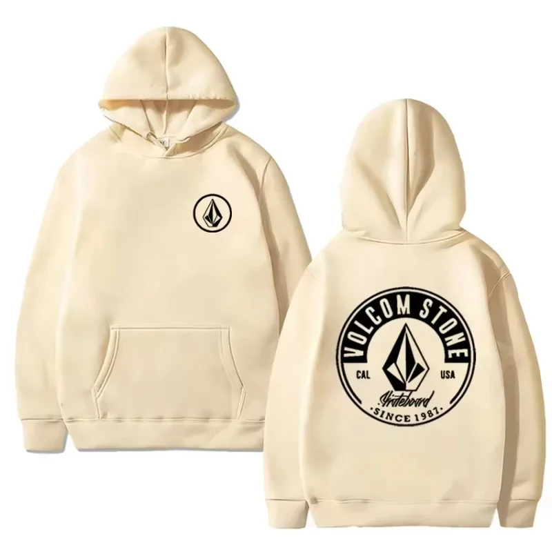 2026 Fashion Hoodie Women and man Hoody Volcom Stone Double-sided Casual Graphic Sports Tops Breathable Streetwear Clothing — image 4