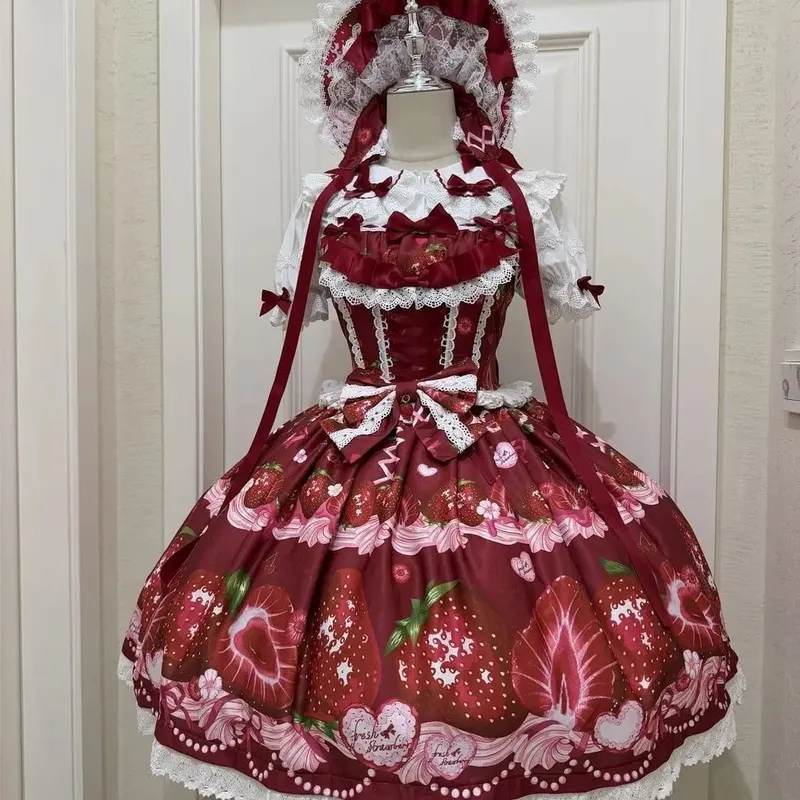 Original design Lolita dress cute jsk suspender dress women's summer long dresses for women — image 4