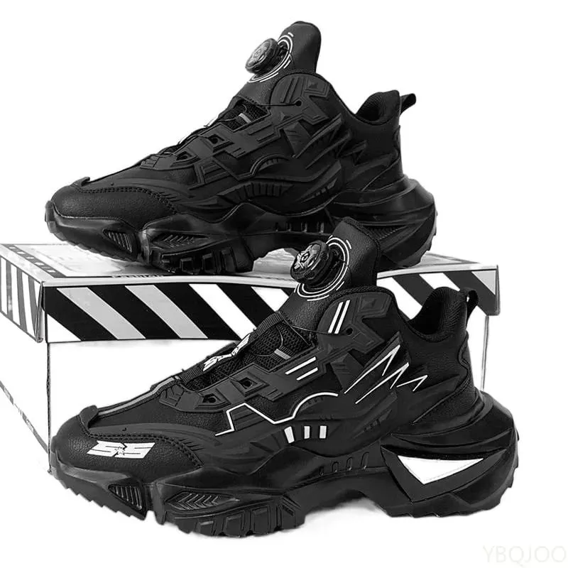 Spring new breathable running shoes fashionable versatile anti slip shoes casual comfortable height increasing men's sneakers — image 3