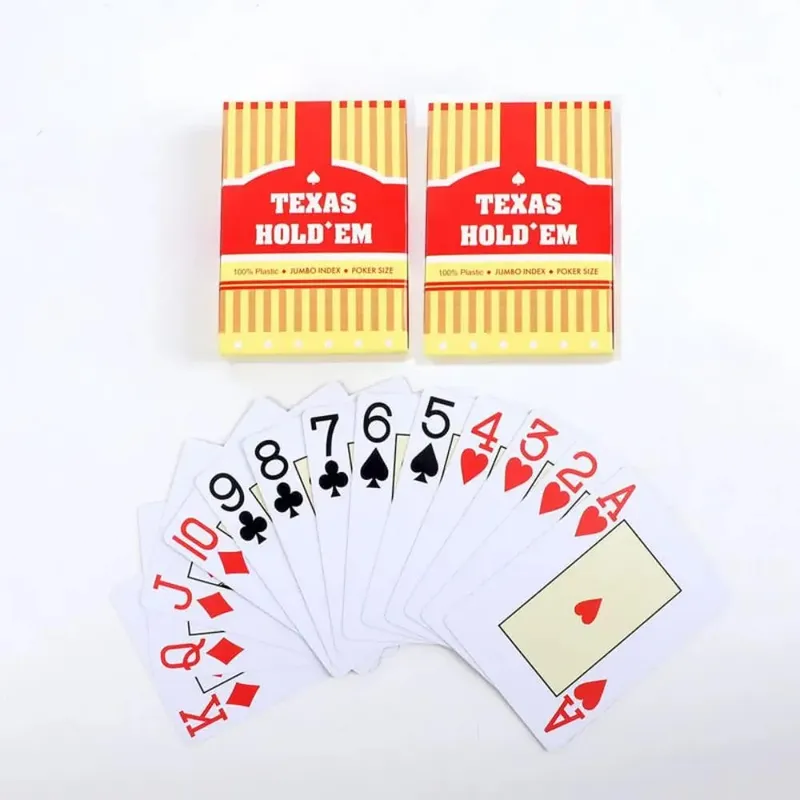 1/2pcs A set of durable universal baccarat and Texas Hold'em playing cards waterproof and smooth for poker and bridge games — image 5