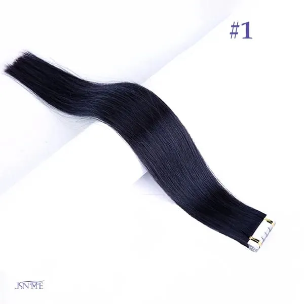 Mini Tape In Hair Extensions Seamless Invisible SKin Weft 100% Remy Human Hair Black Brown Blonde For Salon For Women