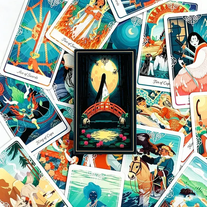 Hot-selling Tarot Cards A 78 Deck English Visions Divination Edition Borad Playing Games,Halloween and Christmas Games — image 2