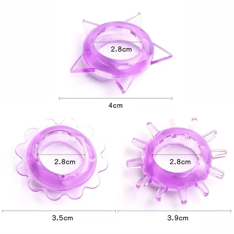Intimate Goods For Men 5-100PC Ejaculation Delay Silicone Lock Sperm Ring Sex Adult Game Toys Erotic Cock Ring Exotic Accessorie — image 4