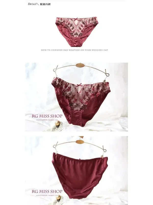 Sexy Ultra-Thin Red Lace Bra Set | Plus Size Minimizer Full Bust Underwear| Zodiac Year Women's Lingerie|Slimming Push-Up Design