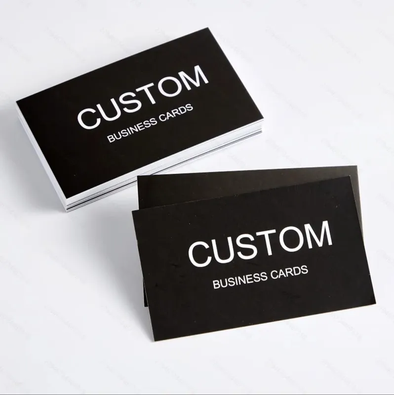 200/500/1000pcs Customizable Cards Personalized Business Cards with Acrylic Storage Box Matte Film Thank You Invitations — image 4