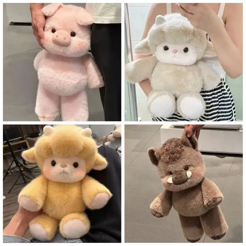 New Design Soft Pig Stuffed Animal Plush Pillow Emotional Support Cute Plush Toy 17.7inch Plush Pillow