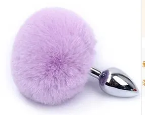 Plush Rabbit Tail Fox Tail Anal Plug Metal Butt Plug Prostate Massager BDSM Cosplay Erotic Sex Toy for Women Adults Sex Toy Gift — image 10