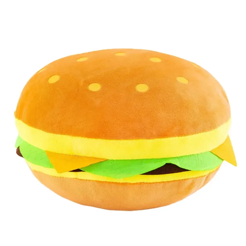 30Cm Hamburger Ném Gối Mô Phỏng Sáng Tạo Đệm Sofa Phòng Ngủ Xe Văn Phòng Trang Trí Đệm Mềm Mại Thoải Mái Quà Tặng — image 2