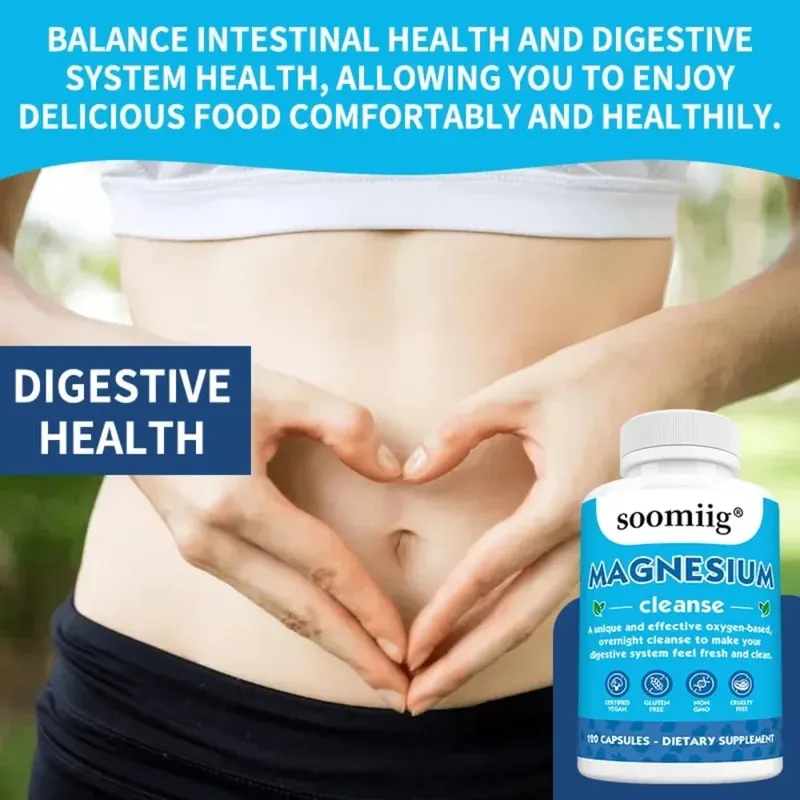 Magnesium Colon Cleanse Detox Occasional Constipation Relief Natural Ingredients Beneficial for Digestion and Gut Health — image 5