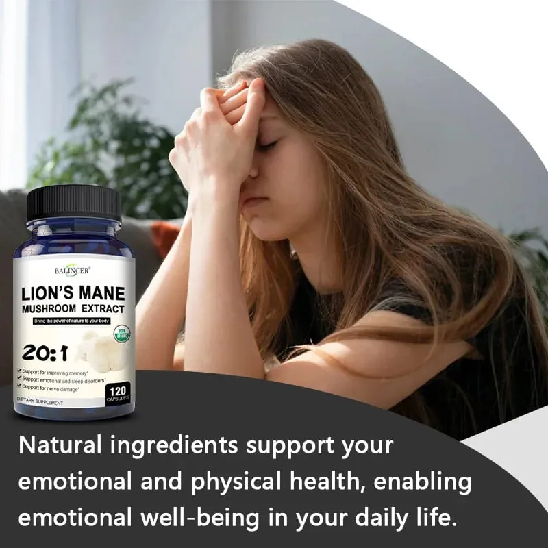 Surai Singa - Memori Otak Nootropik & Meningkatkan Sistem Kekebalan Tubuh & Menghilangkan Stres Suasana Hati dan Kesehatan Tidur Melawan Stres Non-GMO — image 4