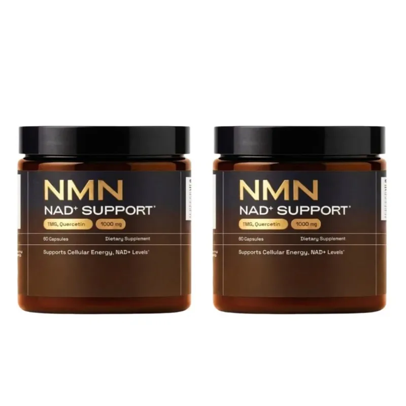 NMN Capsule 1000mg Serving 4-in-1 NAD Supplement with Quercetin Resveratrol Supports Brain Energy NAD+ Level 60 Capsules