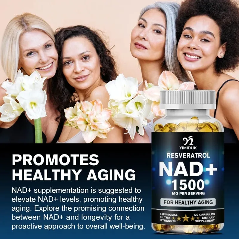 Suplement NAD 1500 mg - Liposomalny suplement NAD + z resweratrolem Wytrzymałość i zdrowe starzenie się - Kapsułki wzmacniające — image 6