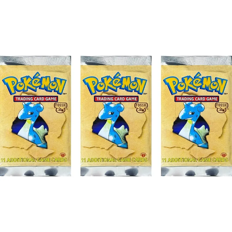 Pokémon Booster Packs Base Fossil Jungle 9 single bags 1 pack/11 Cards and Booster Box 3 1Box/36 Packs models Proxy Game Cards