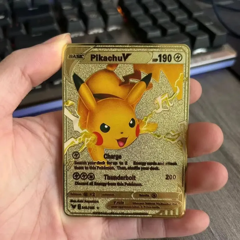 Pokemon Metal Game Collection Card Anime Figure Charizard Pikachu Blastoise Mewtwo Battle Collection Carte Card Toy Gift — image 16