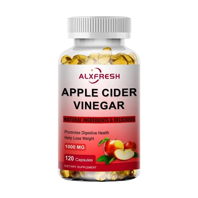Alxfresh Apple Cider Vinegar Capsules with Zinc Vitamins | 1000mg | Healthy Supplement Non-GMO