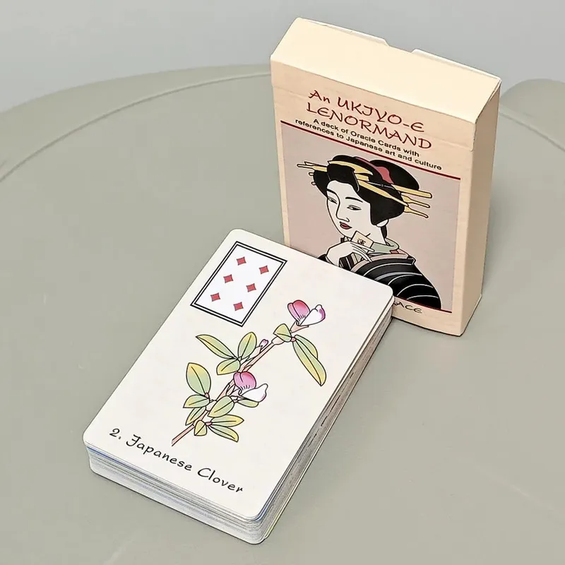 An Ukiyo-e Lenormand Oracle Cards 36Pcs Japanese Ukiyo-e Style Divination Tarot Deck Fortune Telling Oracle Card