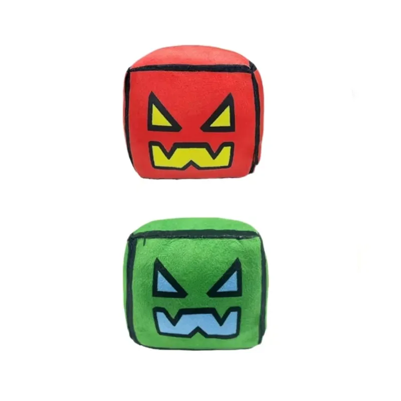 Geometry Plush Toy Cube Volume Wood Stuffed Animal Plushie Doll Toys for Kids and Gaming Fans Children's Day Birthday Gift
