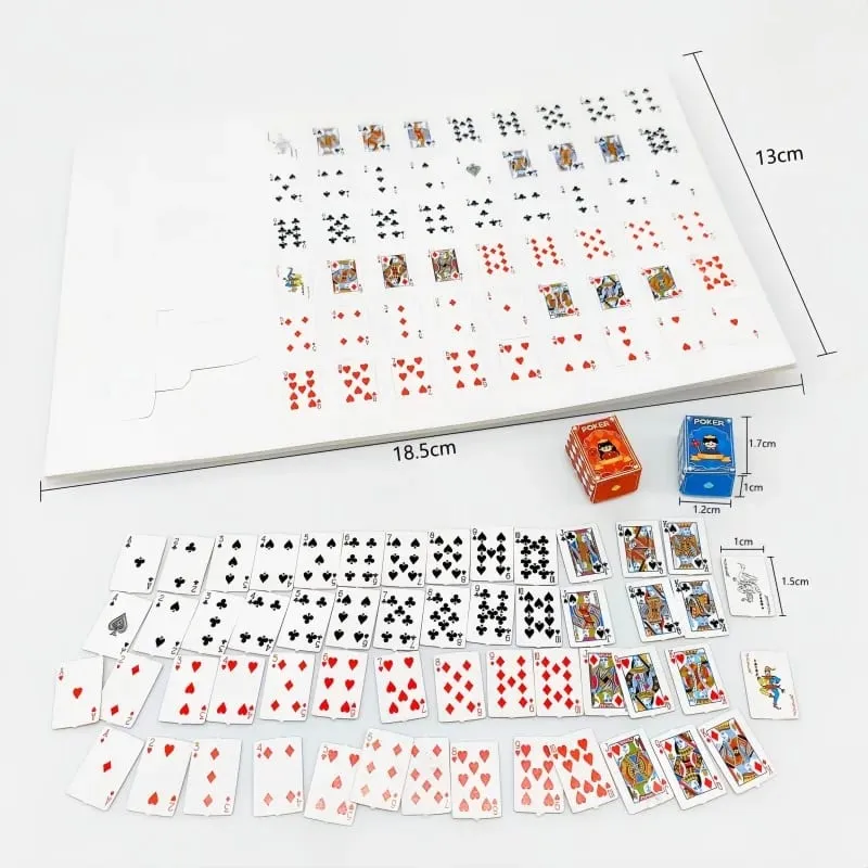 10Pcs Mini Fingertip Playing Cards Portable Outdoor Travel Set - Super Party Game for Gatherings Ideal Small Card Game Toy — image 4