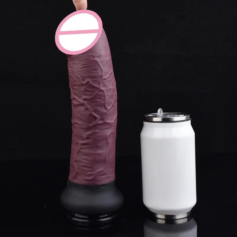 11,2" silikon jätte realistisk dildo enorm penis anal dildo stor omkrets kvinnlig masturbator sug hudfärg sexprodukter — image 6