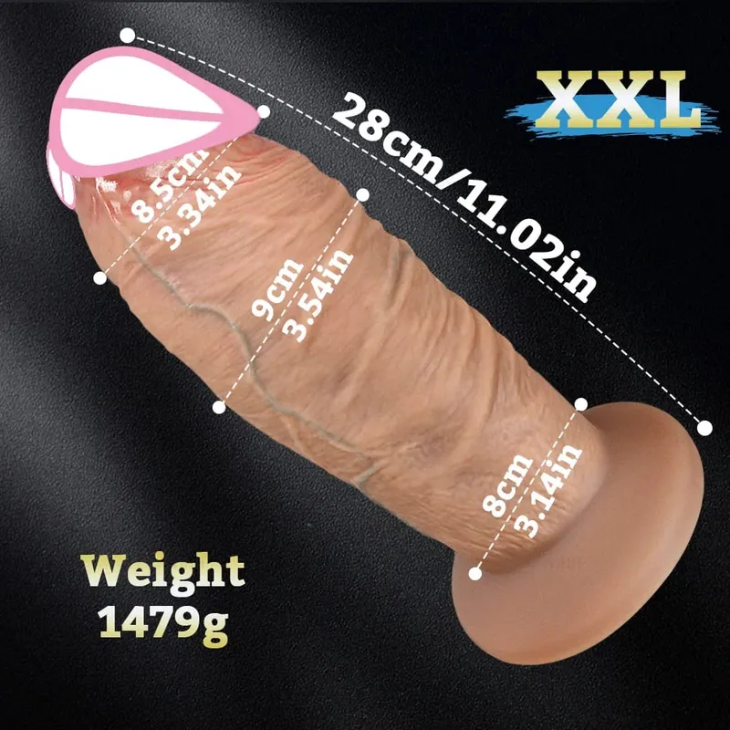Mahabang Titi Malaking Dick Super Makatotohanang Makapal na Dildos Silicone Anal Dildo Vaginal Expander Pang-adultong Sex Toy Babae Masturbesyon Buttplug — image 8